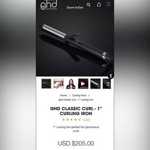 GHD Classic Curling Iron 1”